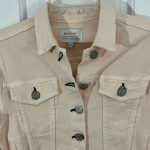 McGuire Denim Light Pink Jean Jacket - Picture 2 of 14